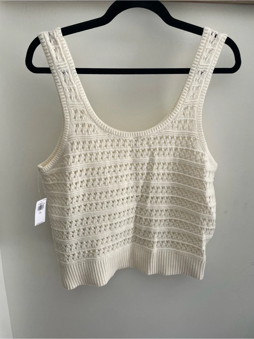Old Navy Cream Crochet Knit Tank - Picture 5 of 5